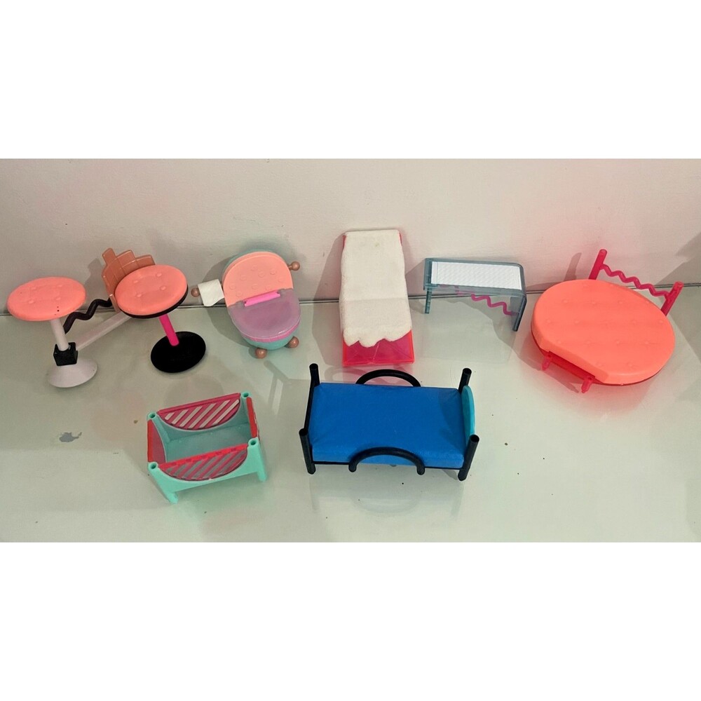 LOL OMG Surprise Doll House Furniture Accessories Chair Bed Toilet Stools Crib